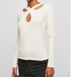 Cyrus Knit Cutout Sweater Blouse